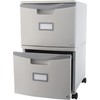 Storex 61311C01C File Cabinet, 1-Pack, Gray/Black