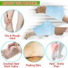 Moisturizing Socks Lotion Gel for Dry Cracked Heels 4 Pack,