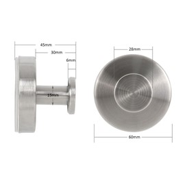 Season 2 Season Suction Cup Hooks for Shower, 4 Pcs Shower Hooks for Bathroom Stainless Steel Wall Hook for Hanging up to 6.5 lbs for Kitchen, Glass, Mirror,Silver