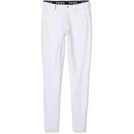 Pfiff 101906 - Pantaloni da Equitazione da Uomo, per Carnevale, Colore: Bianco, Taglia 48