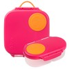 b.box Mini Lunch + Snack Containers (Strawberry Shake): 2-Pack Set