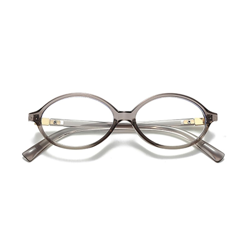 YAMEIZE Small Oval Blue Light Glasses Women - Men Retro