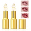 Bymolia Color Changing Lipstick, Transparente Transferproof Gold Crystal Color Changing
