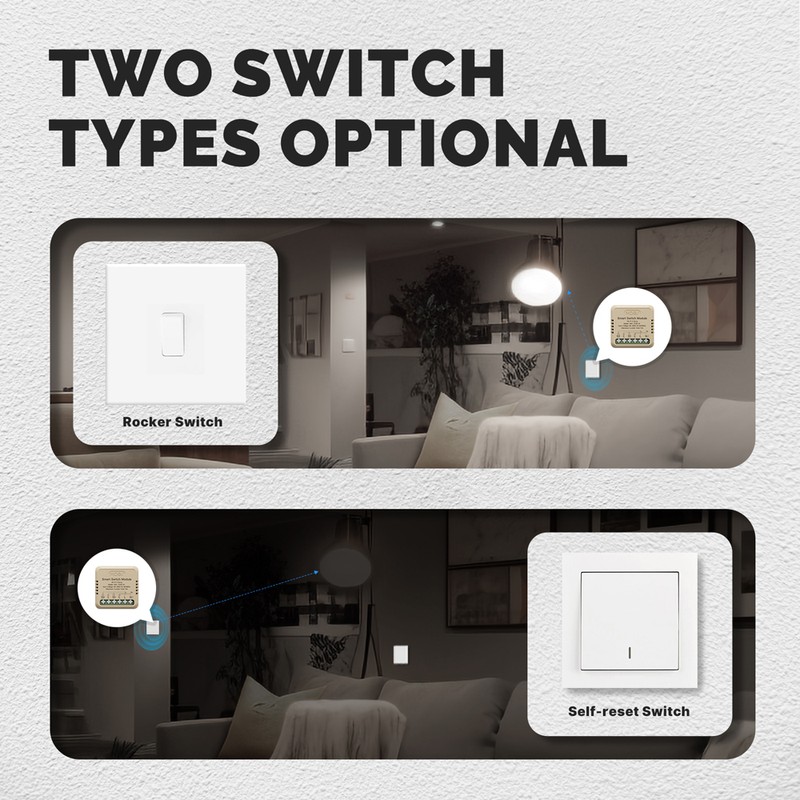 Tuya WiFi Intelligent Switch Dimmer DIY Module Light Switch Mobilephone