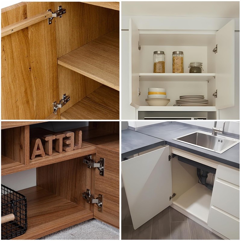 TamBee 110 Degree Hinges Frameless Cabinet Hinges Hydraulic Adjustable Mounting