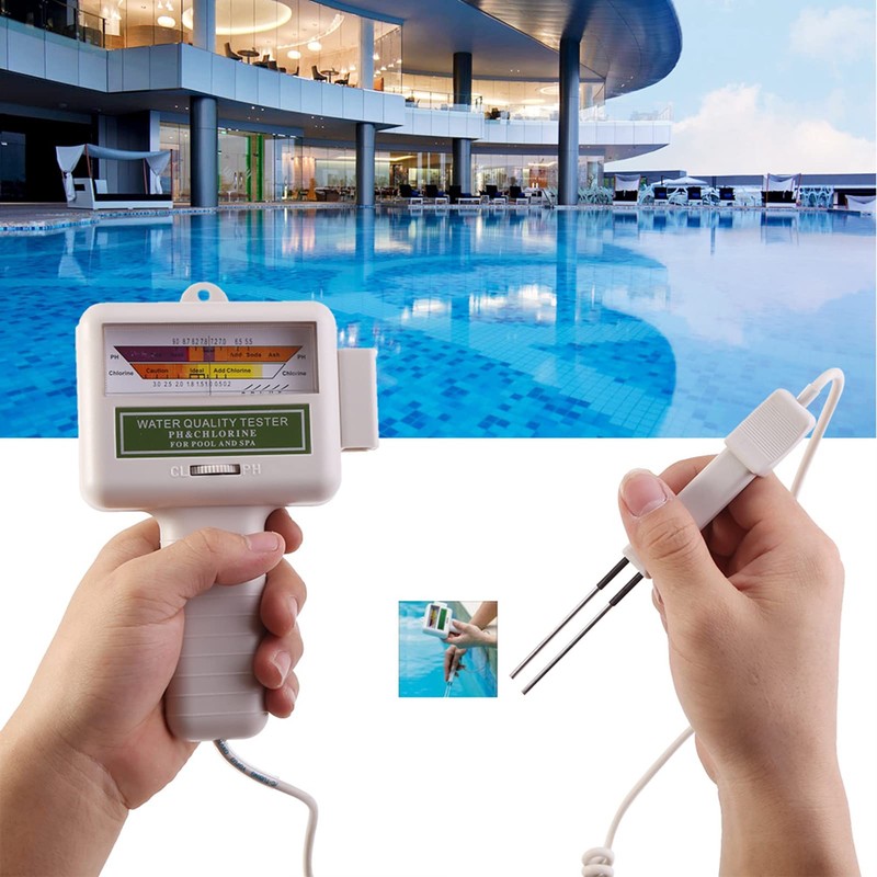 HEEPDD PH Tester Swimming Pool Checker Kit Water Quality Monitor