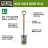 AMES 3-pc. Small Spaces Gardening Kit with Border Spade, Digging