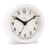 Acctim Gaby Small Analogue Contemporary Bedside Alarm Clock (White)