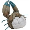 Ebros Ocean Marine Pincer Crab with Sea Shells Resin Decorative
