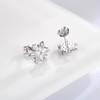 Sterling Silver Snowflake Earrings Necklace Bracelet: Winter Pendant Jewelry With
