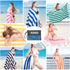 BonGu Beach Towel Oversized Stripe 180x90cm, Quick Dry Sand Free