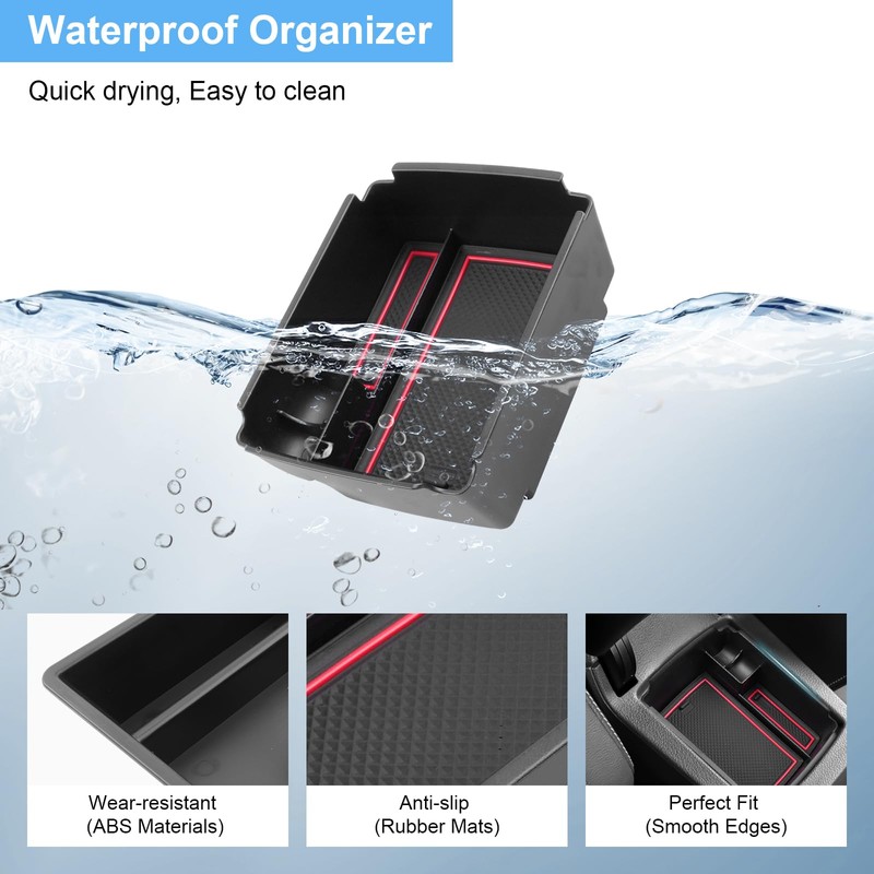Coleya Centre Console Storage Box Compatible with VW Golf 7