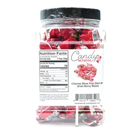 Blow Pop - Individually Wrapped 24 Count - Reusable 44oz Jar (Kiwi Berry Blast)