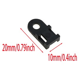 GWYAN 100 Pcs Saddle Type Cable Tie Bracket Plastic Tie Fixing Seat For Fixing Wires and Cables in A Regular Manner