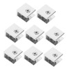 LIFKOME 8pcs Glass Clamp Brackets for Secure Shelf Fixation Versatile