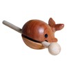 nijimomo Wooden Fish Set, Buddhist Tools with Bees, Wooden Musical