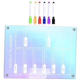 jojofuny Magnetic Acrylic Dry Erase Board Set for Wall and Desk Transparent Reusable Memo Whiteboard with Smooth Surface for Do Lists Weekly Planning and Notes