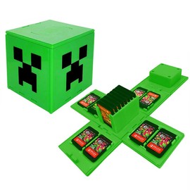 BAYINBROOK Switch Playing Card Case for 16 Games - Cute & Compact Storage Case (5.7 cm Cube) Friends and Family, Travel & On the Go (M Green)