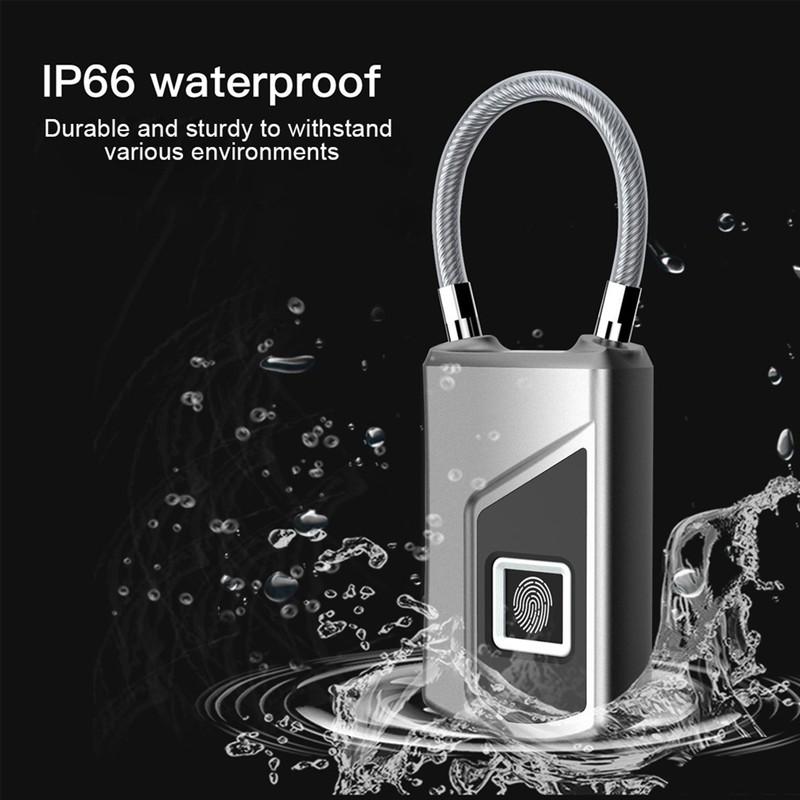 Smart Fingerprint Recogonizer Padlock Semiconductor Fingerprint Induction Lock