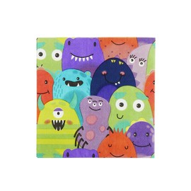 Smiffys Monster Tableware, Party Napkins x8