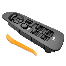 CNPAPC Passenger Side Window Switch Bezel Kit with Removal Tool Compatible with 2002-2005 Dodge Ram 1500 2500 3500 Crew Cab | Replaces OEM 56049805AA | Front Right Power Window Control Trim