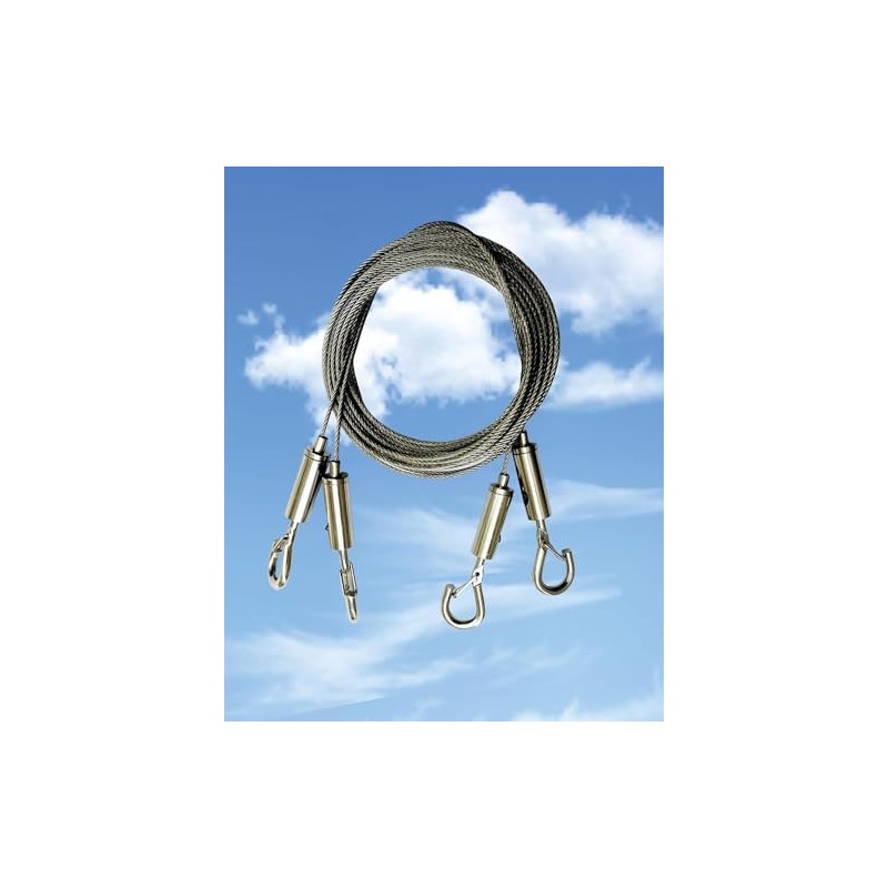 QLXHBOT Adjustable Picture Hanging Wire，6.6FT/2m Mirror Frame Kit, Heavy Duty