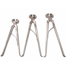 AMKA Hoof Pliers with Spring Hoof Cutting Pliers Stainless Steel 3 Lengths