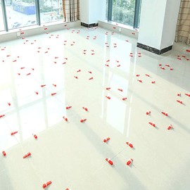 Pro-Grade 1/8" Tile Leveling System Clips 1100pcs - Dual-Purpose Leveler Spacer for Ceramic & Stone Tiles, Prevents Tile Lippage with Precision Gap Control, Effortless DIY Installation(1100, 1/8)