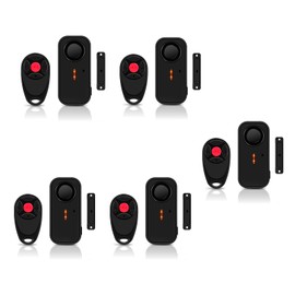 NineLeaf Pool Alarms for Doors and Windows, Pool Window Alarms, Door Alarms for Kids Safety 4-Level Volume Waterproof,108dB Loud Door Alarm for Pool, Windows, Garages, Apartment, and Home Safety, 5Pcs