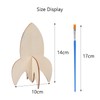 DKINY 10 Pieces Rocket Craft Set Children 3D Rocket Wooden