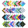 Soimoi 40Pcs Tie Dye Print Precut Fabrics Strips Roll Up