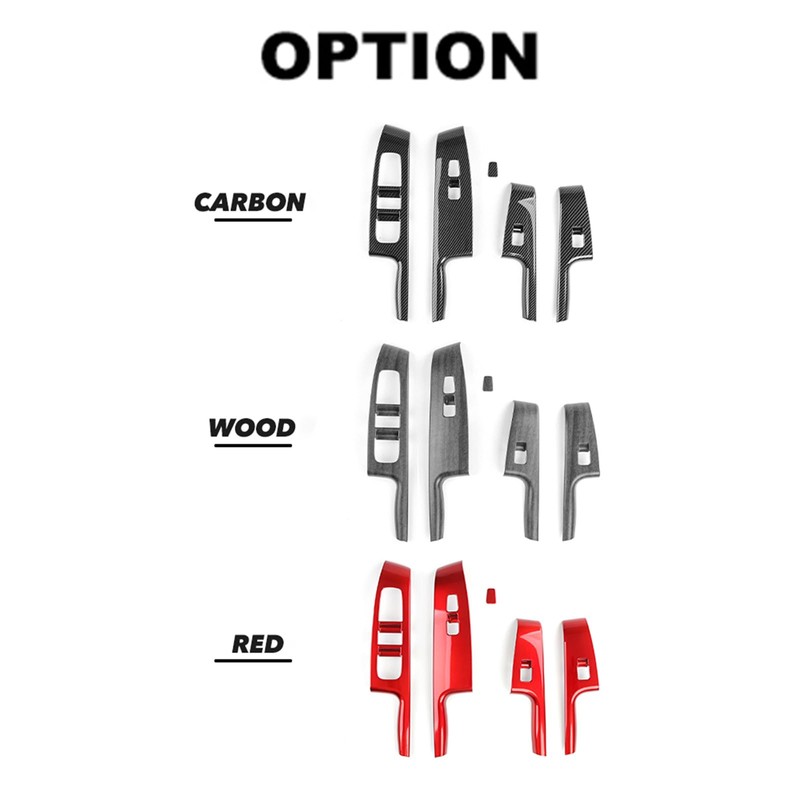 5P Side Door Lock Lift Control Button Frame Panel Protective