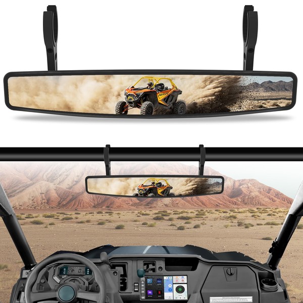 UTV Offroad Rearview Mirror 15" UTV Race Convex Center Mirror