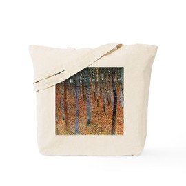 CafePress Gustav Klimt Beech Grove Tote Bag Reusable Natural Beige Canvas Shopping Bag