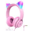 iClever iClever Kids Headphones with Cat Ear Led Light Up,