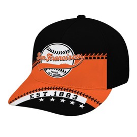 Baseball City Style Adjustable Hat Unisex Adult Game Day Team Color Snapback Cap Sports Fan Gift for Men Women, One Sizes Fits All