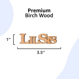 BigSis & LilSis Set - Single Layer Wooden Cutout for Greek Paddles, Wood Letters for Crafts, Fraternity, Sorority, Big/Little Gift Idea