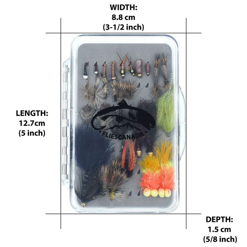 Flies Canada - Ultimate Fly Fishing Assortment Kit - 32pcs