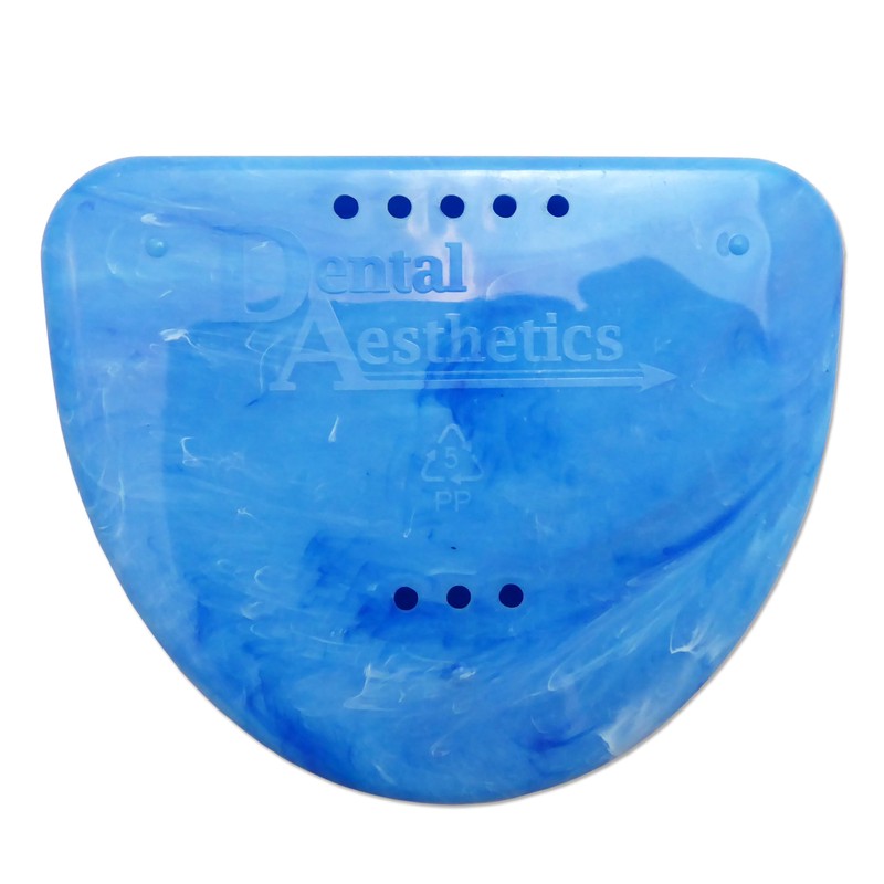 Slim Orthodontic Marble Dental Case x 2 - Colour Choices