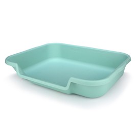 PuppyGoHere Dog Litter Box, Large Size, Misty Gray, Durable & Pet Safe, Indoor Open Top Entry Litter Pan, Comfortable for Puppy, Great for Dogs up to 20 lbs