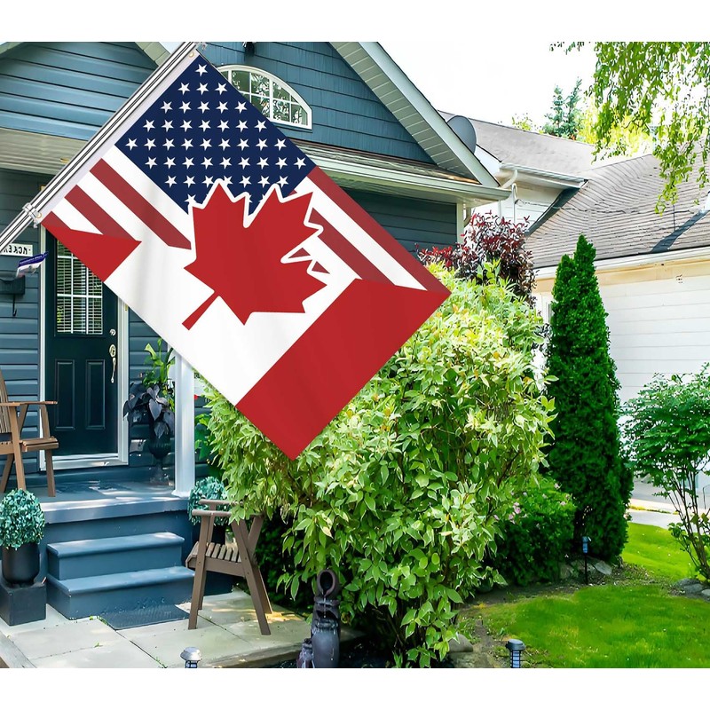 24x36 Inch America Canada Friendship Flag,2x3 FT American USA US
