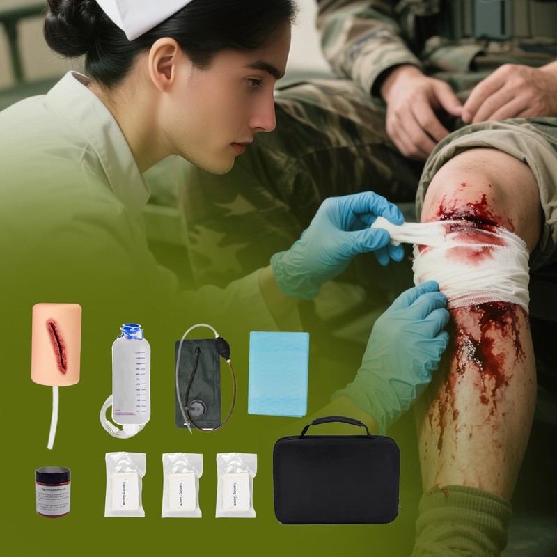MEDTACEDU Thigh Wound Packing Trainer, Stop The Bleed Tourniquet Training