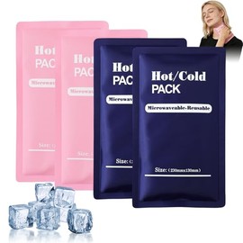 4PCS Compresas De Gel Frio, Bolsas De Hielo Impermeables Reutilizables, Bolsa De Gel Frio Portátil 23cm x 13cm, Cold Pack Puede Aliviar El Dolor Articular y Muscular