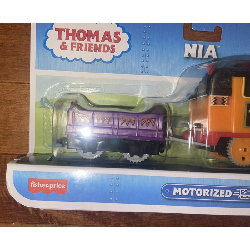Fisher-Price Thomas and Friends Motorized Railway Nia Train Engine New