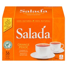 Salada Orange Pekoe Black Tea Bags, 36 Tea Bags, Smooth and Satisfying, 100% Rainforest Alliance Certified