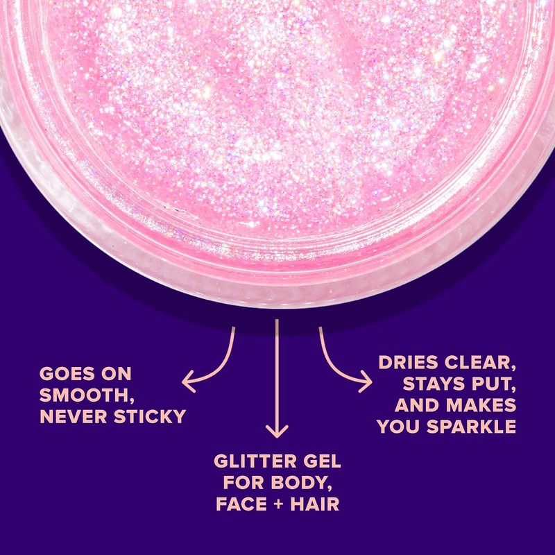 Unicorn Snot Glitter gel for body and face - pink