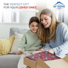 SP HOME GOODS - Manta de forro polar divertida y acogedora para niñas y niños de 4 a 14 años y para nietos, 50 x 60 pulgadas