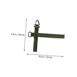 Totority 5Pcs Convenient Glove Holder Strap Durable Lightweight Belt Leash for Outdoor Activities Rotation Design for Camping and Sports Olive Green