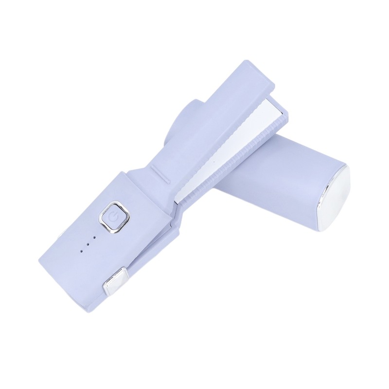 Mini Hair Straightener Portable Straight Curly Hair Flat Iron Rechargeable