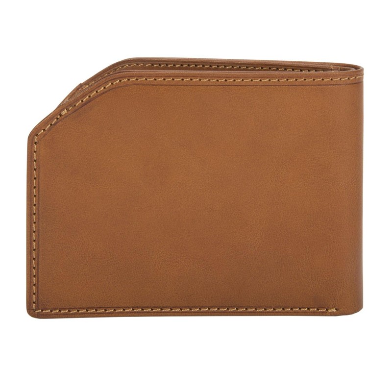 Tony Perotti Italian Leather Slim Front Pocket Bifold Edge Wallet,